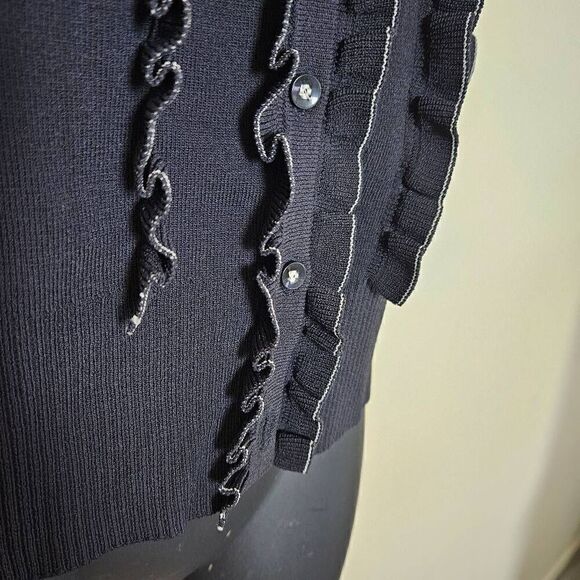 Ann Taylor Loft Ruffled Button Down - Picture 5 of 7